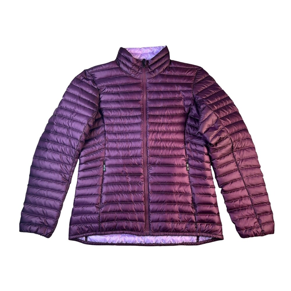 KJUS Women's Burgundy Cypress Goose Down Puffer Jacket Ski Coat Size 40 (L)
